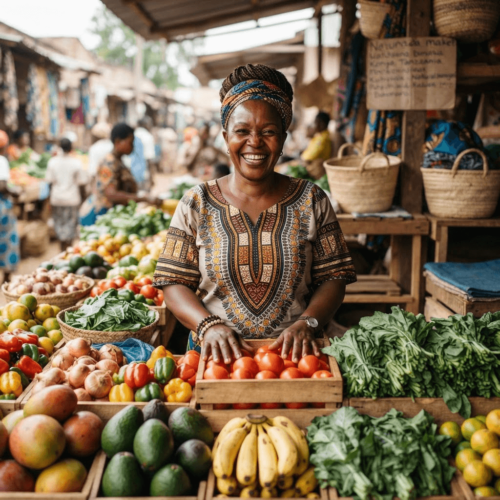 Fresh produce in Mwanza